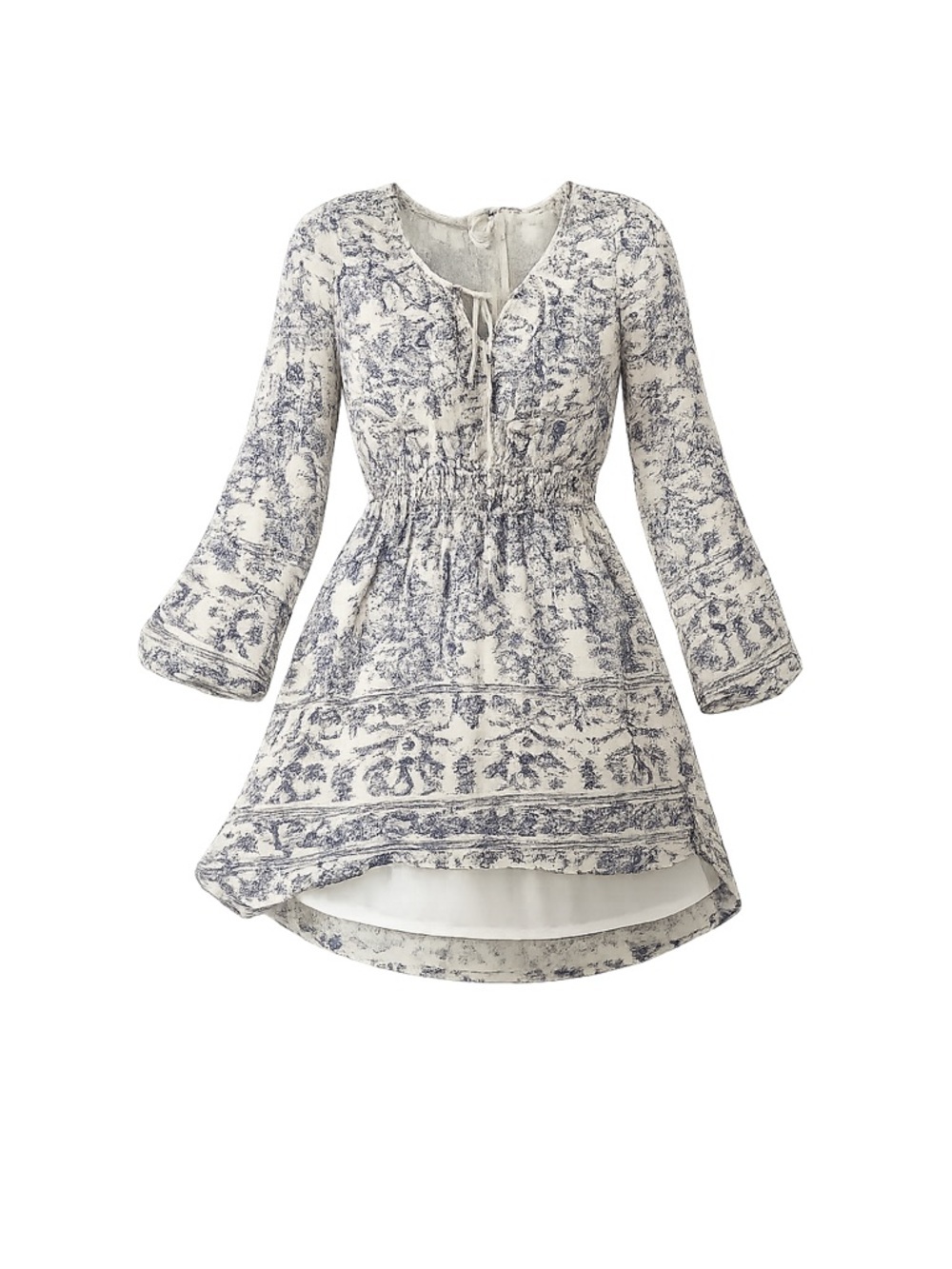 O'Neill Women's Floral Blouson Bell Sleeve Dress Size S Multicolor
#087